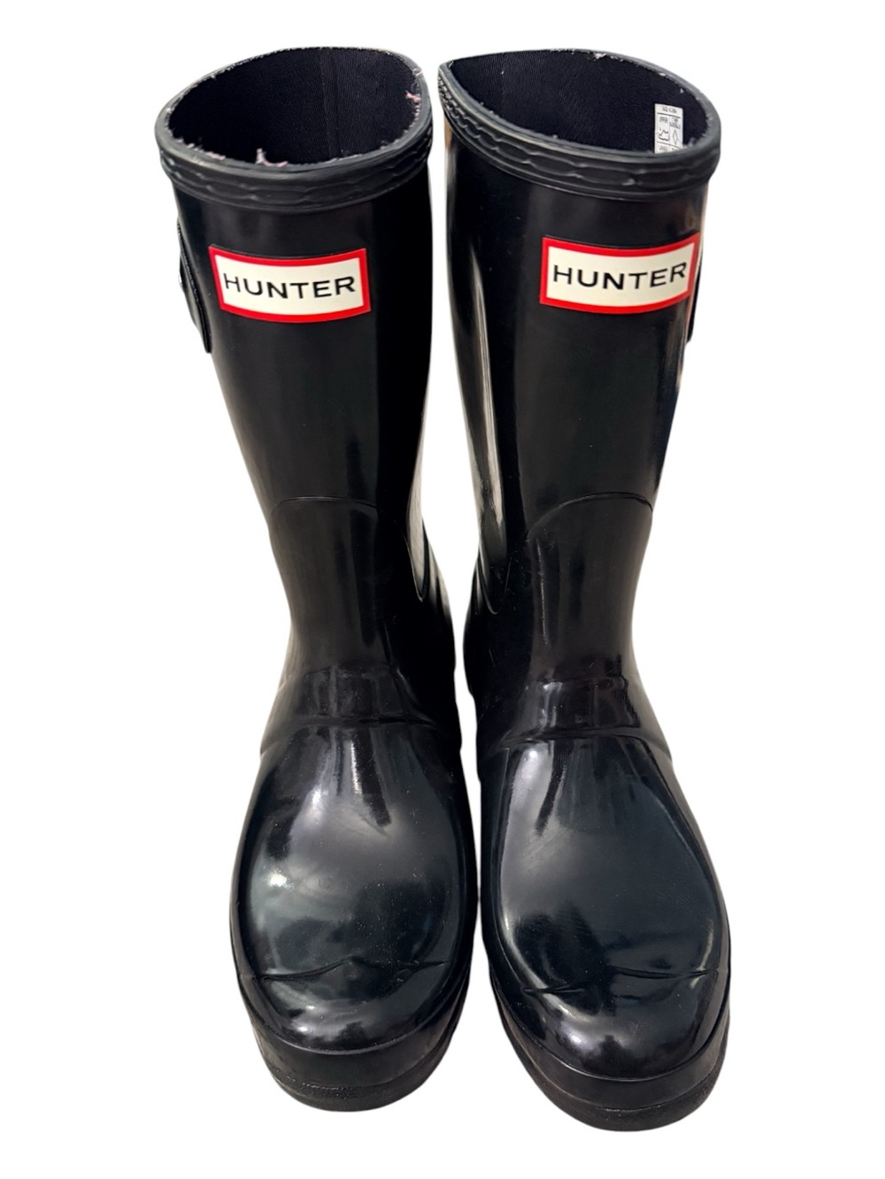 Hunter boots mid calf glossy black collegiate fall coquettegirl girlhoodcore 8